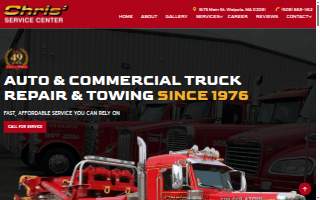 Chris' Service Center Inc website