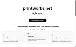 Printworks website