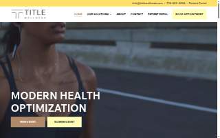 Title Wellness Testosterone of Medfield website