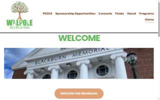 Walpole Recreation website