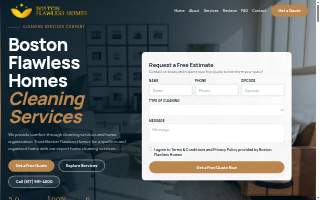 Boston Flawless Homes website