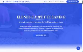 Elenes Carpet Cleaning website