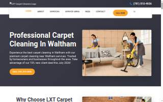 LXT Carpet Cleaners of Waltham website