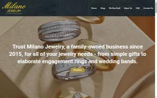 Milano Jewelry website