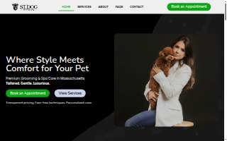St Dog Pet Salon of Waltham website