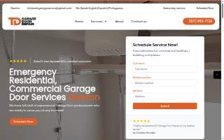 TD Garage Door Service of Waltham website