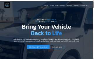 Vic's Auto Detailing website