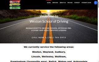 Weston School of Driving website