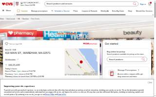 CVS Pharmacy of Wareham website