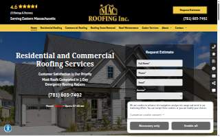 Mac Roofing Co Inc of Wareham website