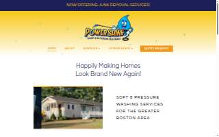 PowerShine Roof & Exterior Cleaning LLC of Wareham website