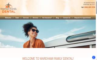 Wareham Family Dental website