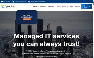 CyberFire IT Solutions - IT Support & Managed IT Services website