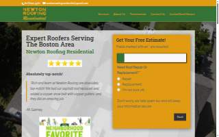 Newton Roofing Residential of Watertown website
