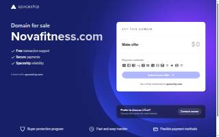 Nova fitness Poli website