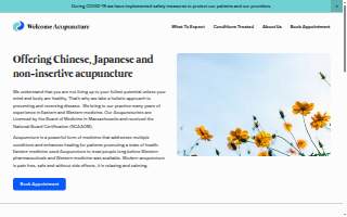 Welcome Acupuncture website
