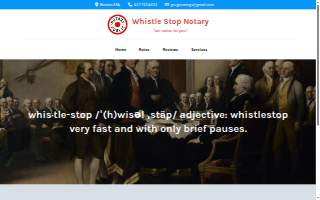 Whistle Stop Notary of Southbridge website
