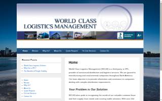 World Class Logistics Management website