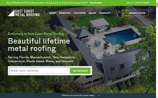 East Coast Metal Roofing website
