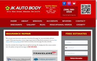 JK Auto Body Collision website