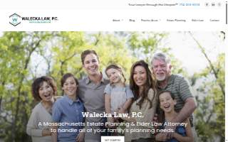 Walecka Law, P.C. website