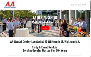 AA Rental Center of Wellesley website