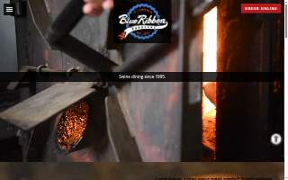 Blue Ribbon BBQ Catering website