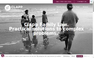 Clapp Family Law LLC website