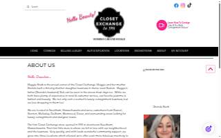 Closet Exchange Consignment of Wellesley website