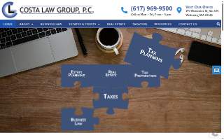 Costa Law Group, P.C. website