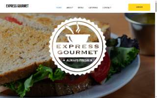 Express Gourmet website