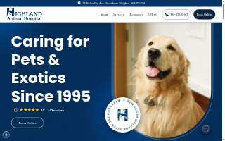 Highland Animal Hospital website