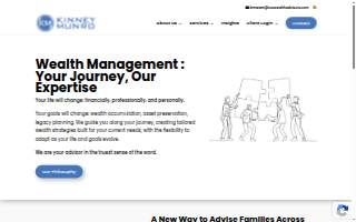 Kinney Munro Wealth Advisors website
