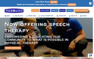 Rebound Physical Therapy Wellesley website