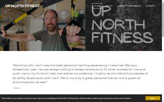 Up North Fitness website