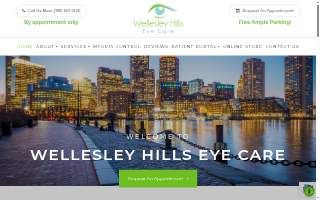 Wellesley Hills Eye Care website