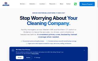 Anderson Cleaning of West Springfield website