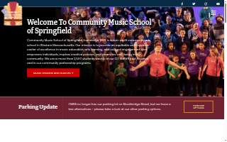 Community Music School Of Springfield website