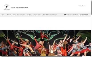 Toe To Toe Dance Center website