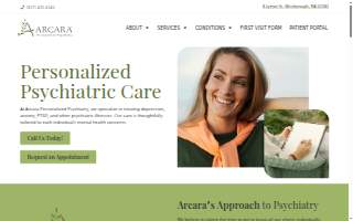 Arcara Personalized Psychiatry website