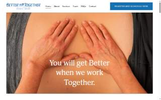 Better Together Physical Therapy website
