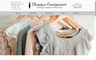 Classique Consignment website
