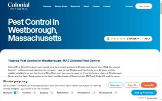 Colonial Pest Control Inc. of Westborough website