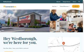 Convenientmd Urgent Care Westborough website