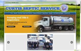 Curtis Septic Service of Rockland website