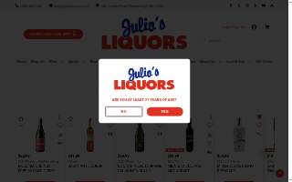 Julio's Liquors website