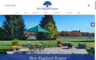 New England Scapes - Landscape & Tree Service of Westborough website