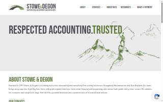 Stowe & Degon, LLC website