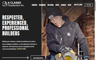 A. Clarke Construction website