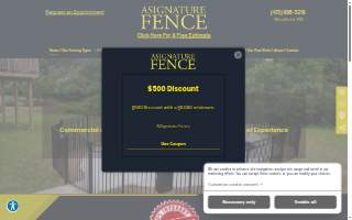 A Signature Fence of Westfield website